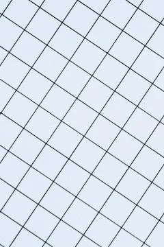 Blue grid paper texture, back to school background Stock Photos