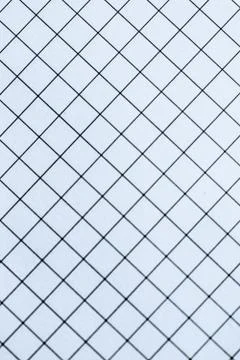 Blue grid paper texture, back to school background Stock Photos