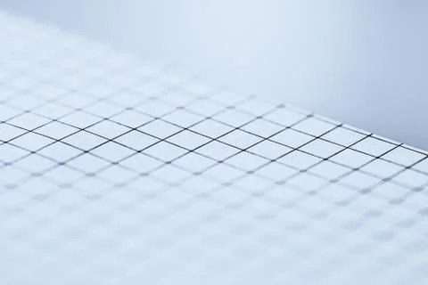 Blue grid paper texture, back to school background Stock Photos