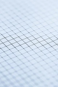 Blue grid paper texture, back to school background Stock Photos