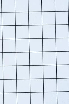 Blue grid paper texture, back to school background Stock Photos