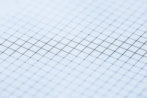 Blue grid paper texture, back to school background Stock Photos