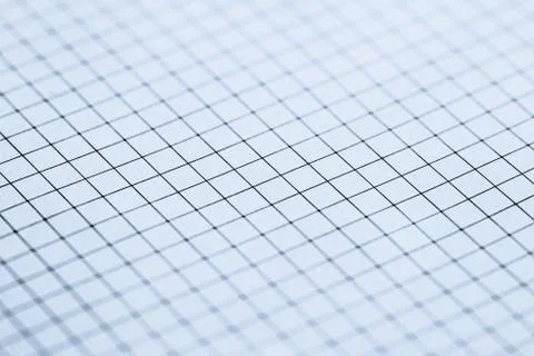 Blue grid paper texture, back to school background Stock Photos