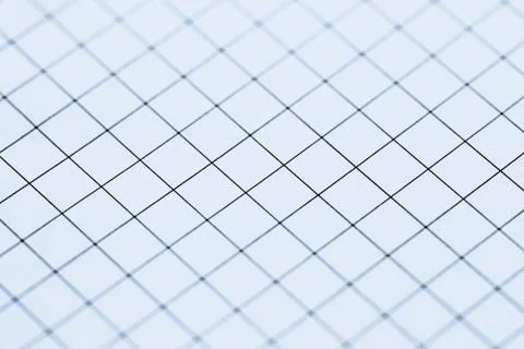 Blue grid paper texture, back to school background Stock Photos