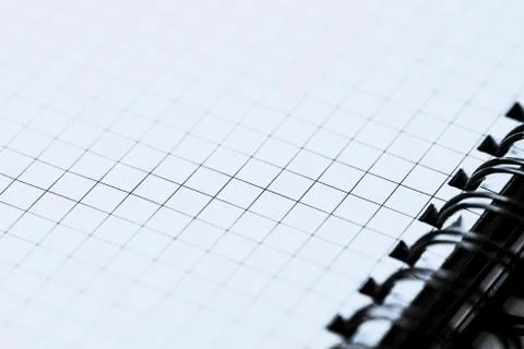 Blue grid paper texture, back to school background Stock Photos