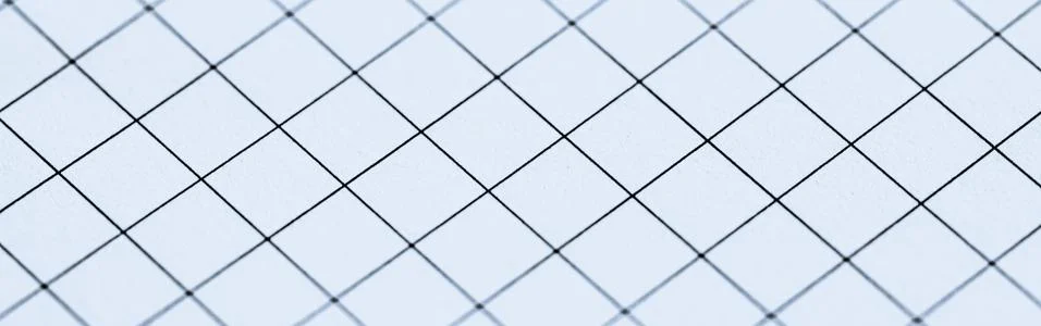 Blue grid paper texture, back to school background Stock Photos