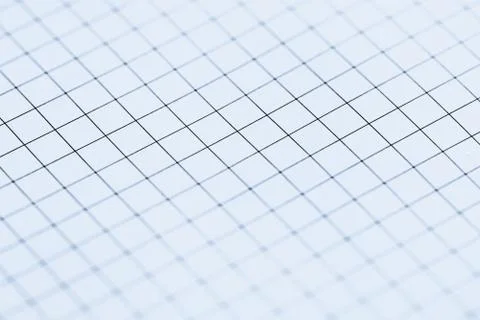 Blue grid paper texture, back to school background Stock Photos