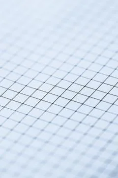 Blue grid paper texture, back to school background Stock Photos