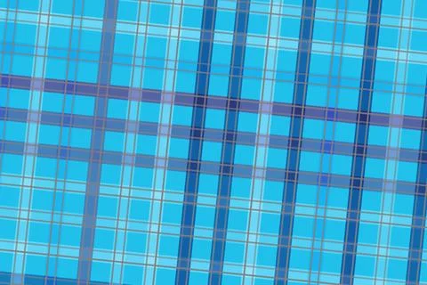 Blue grid pattern with intersecting lines on a wall Illustrazione stock
