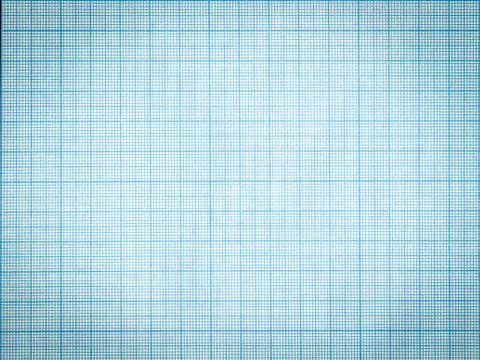 Blue grid scale paper sheet background Stock Photos
