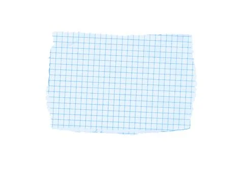 Blue grid scale vector paper isolated on white background Stock Illustration