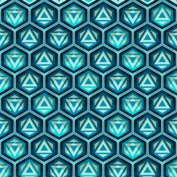 Blue grid seamless pattern Stock Illustration