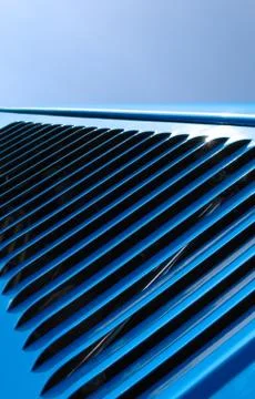Blue grille Foto stock