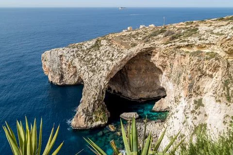 Blue Grotto cave Stock Photos