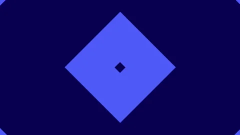 Blue growing square background animation, digital seamless loop Stock Footage 310047269