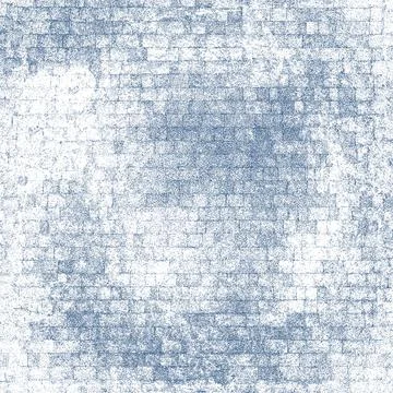 Blue grunge brick wall texture background showing deterioration and damage Stock Illustration