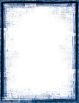 Blue Grunge Frame Stock Photos