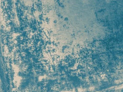 Blue grunge surface. Aged dust wallpaper. Abstract cracked effect. Distressed Stock Illustration