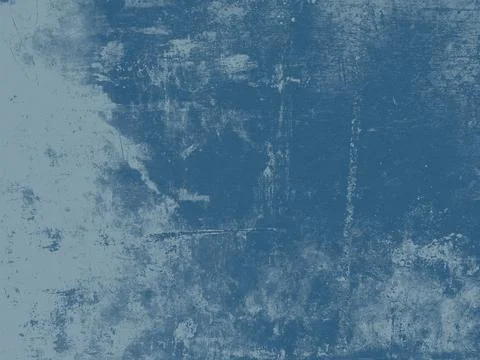 Blue grunge surface. Retro rusty background. Weathered cracked print. Distressed Stock Illustration