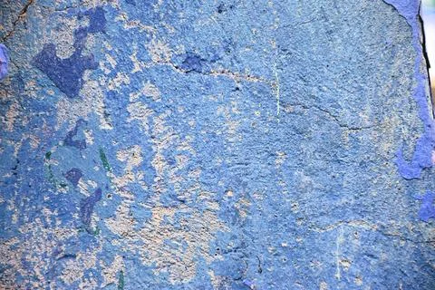 Blue Grunge Wall Texture Background with Concrete Stock-Fotos