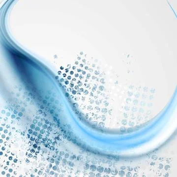 Blue grunge waves vector background Blue grunge waves abstract background.... Foto stock