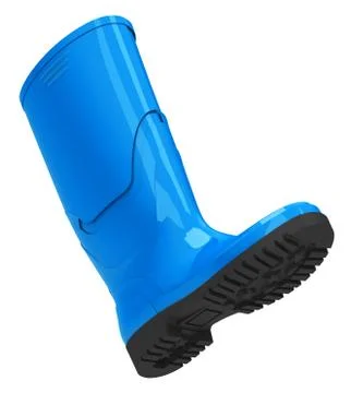 The blue gumboots Stock Illustration