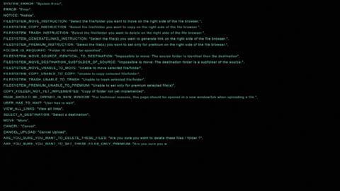 Blue Hacker Screen Full HD Stock Footage 158397390