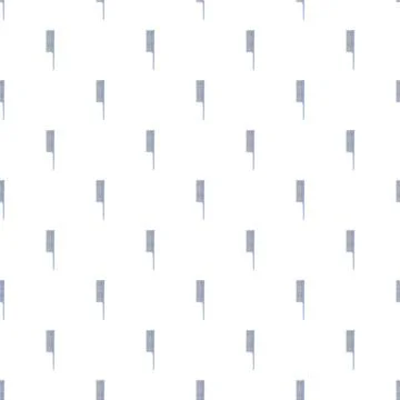 Blue hair combs repeating pattern on white background Stockillustratie
