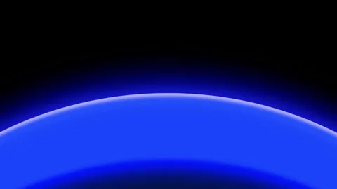 Blue Half Circle Background with Glowing Curve Motion Stock Footage 337825729