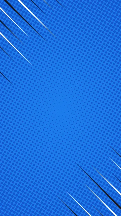 Blue halftone comic vertical background animation with sharp and fast lines Видео 335216579
