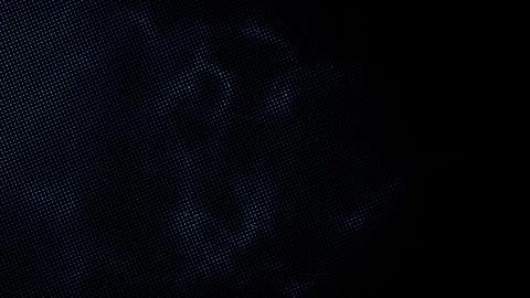 Blue halftone dot wave on black background, minimal futuristic texture for .. Stock Illustration