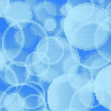Blue Halftone Pattern. Set of Dots. Dotted Texture. Overlay Grunge Template Stock Illustration