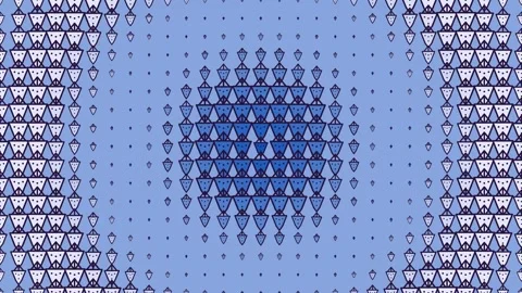 Blue Halftone Vaporwave Fruit Grid Seamless Loop Animation Video stock 343422386