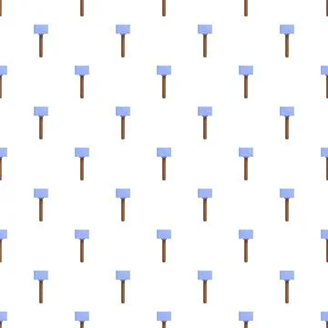 Blue hammer head tool repeat pattern seamless Illustrazione stock