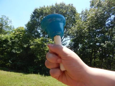 Blue Hand Bell Stock Photos