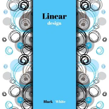 Blue hand drawn background Stock Illustration
