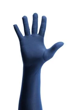 Blue hand Foto stock