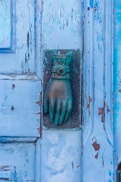 Blue hand Stock Photos