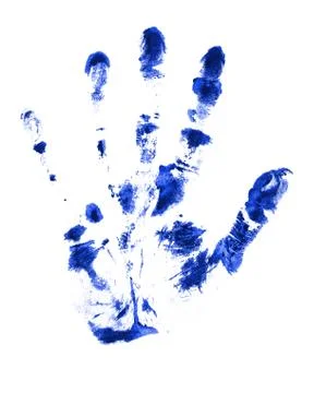 Blue hand Stock Photos