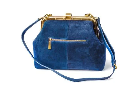Blue handbag Stock Photos