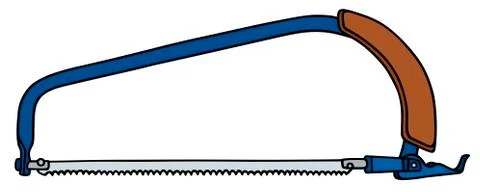 Blue handsaw Stock Illustration
