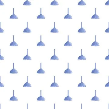 Blue hanging pendant light patterns on white background 스톡 일러스트