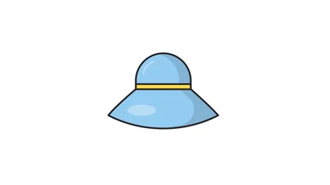 A blue hat adorned with a bright red bow, showcasing a stylish and playful .. Video stock 335259271