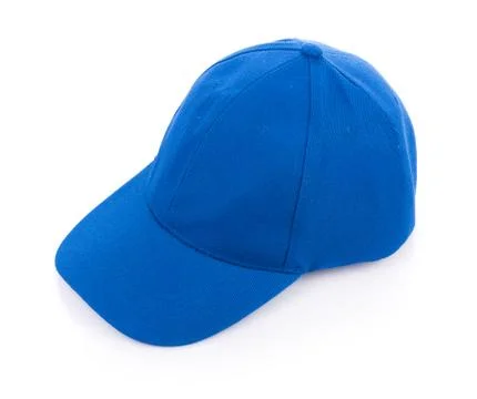 Blue hat isolated on white background Photos