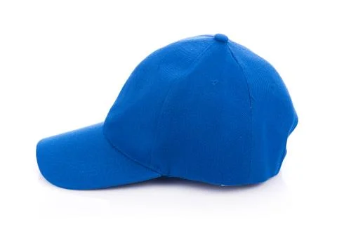 Blue hat isolated on white background 写真素材