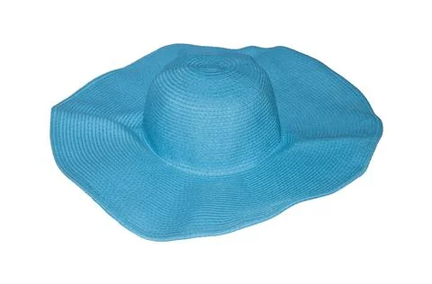 Blue hat isolated on white Stock Photos