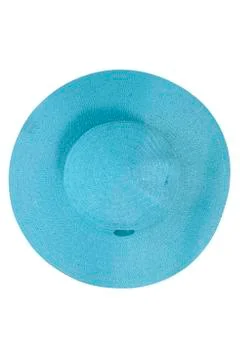 Blue hat on a white background Stock Photos