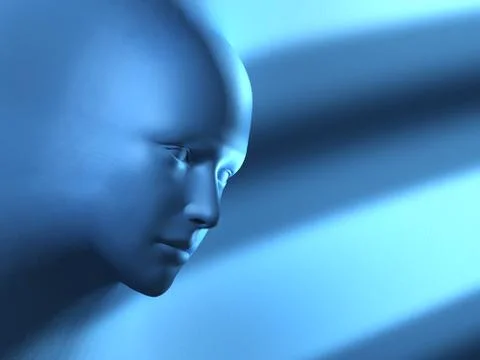 Blue head Stockillustratie