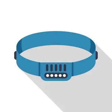 Blue headlamp for working or exploring in the dark Stock Illustration