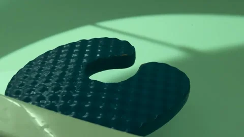 Blue Headrest Cushion Inside Float Therapy Pod with Soft Lighting Stock Footage 310519497